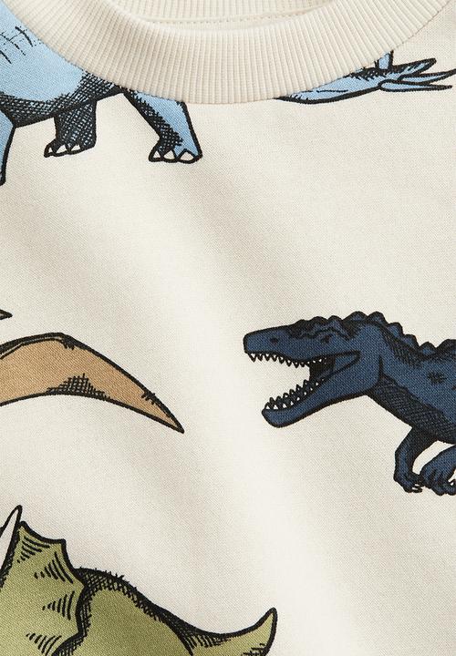 H&M - Sweatshirt - cream dinosaurs