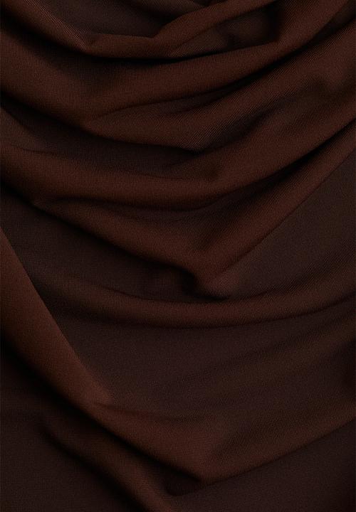H&M - Cowl-neck top - dark brown