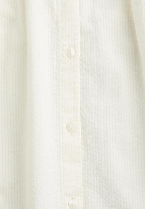 H&M - Collared seersucker dress - white