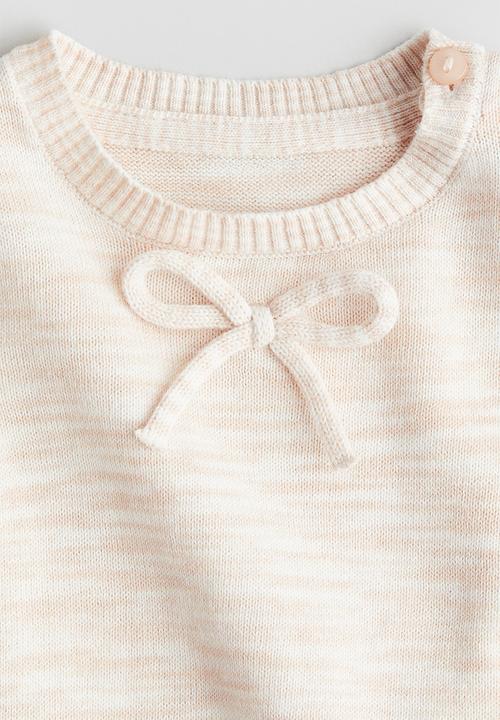 H&M - Fine-knit top - light pink marl 