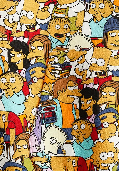 H&M - Printed hoodie - yellow the simpsons