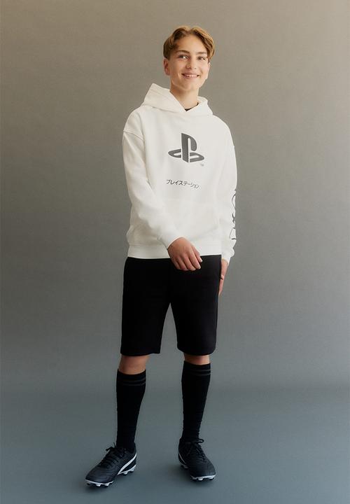 H&M - Printed hoodie - white playstation