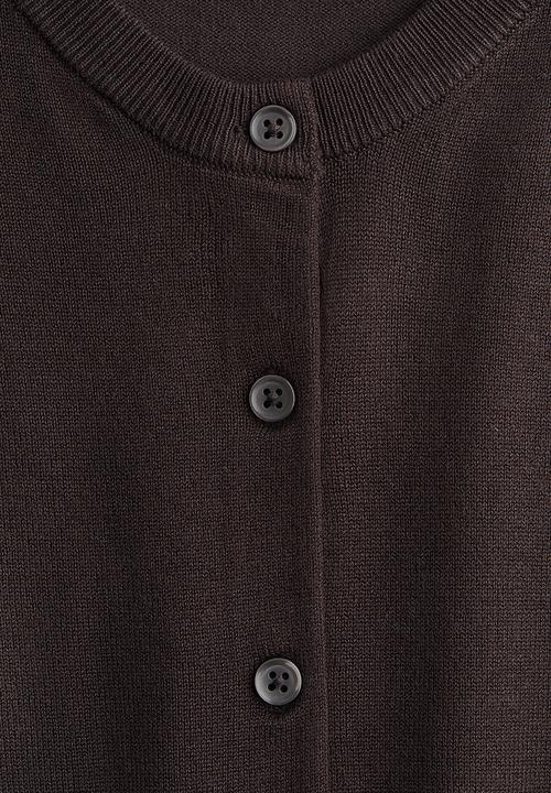 H&M - Fine-knit cardigan - dark brown 