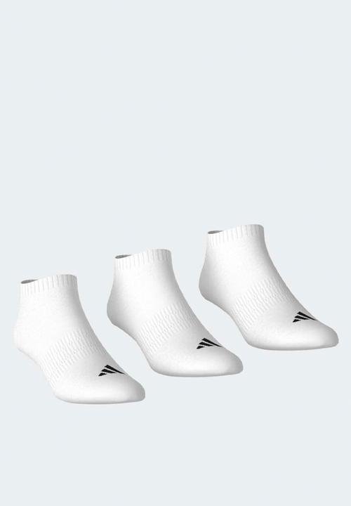 adidas Originals - Cushioned Essentials Low Cut Socks 3 Pair Pack - White