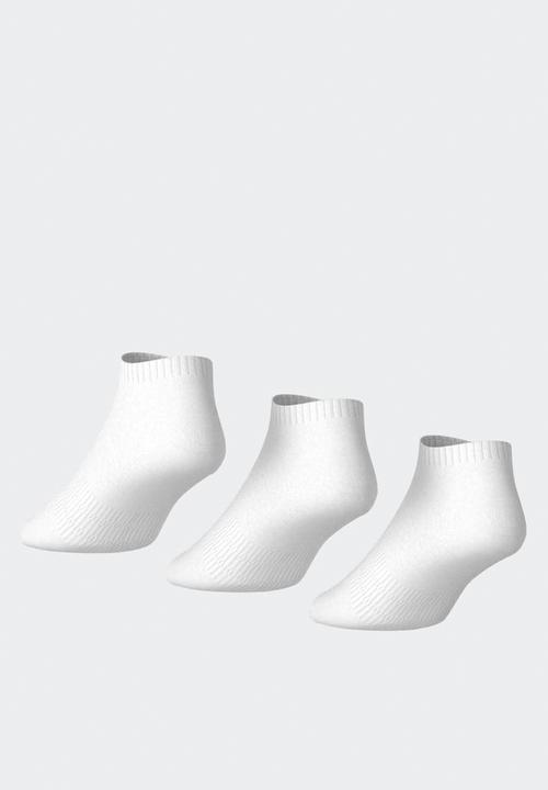 adidas Originals - Cushioned Essentials Low Cut Socks 3 Pair Pack - White