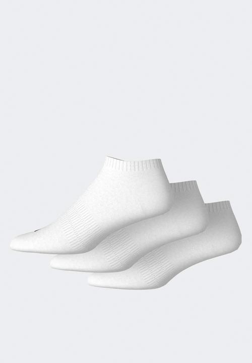 adidas Originals - Cushioned Essentials Low Cut Socks 3 Pair Pack - White