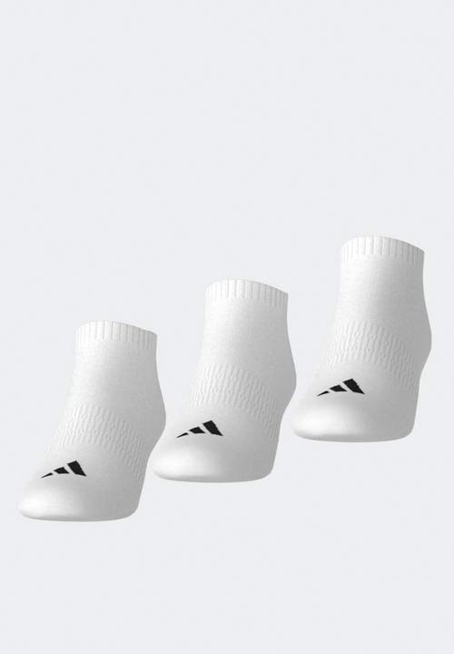 adidas Originals - Cushioned Essentials Low Cut Socks 3 Pair Pack - White