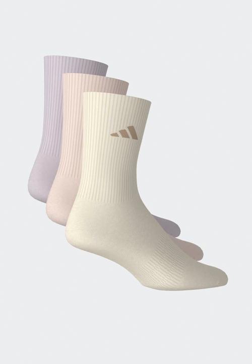 adidas Originals - Cushioned  Essential Crew 3Pk - wonder white/wonder quartz/ice purple