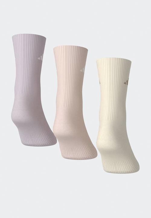 adidas Originals - Cushioned  Essential Crew 3Pk - wonder white/wonder quartz/ice purple