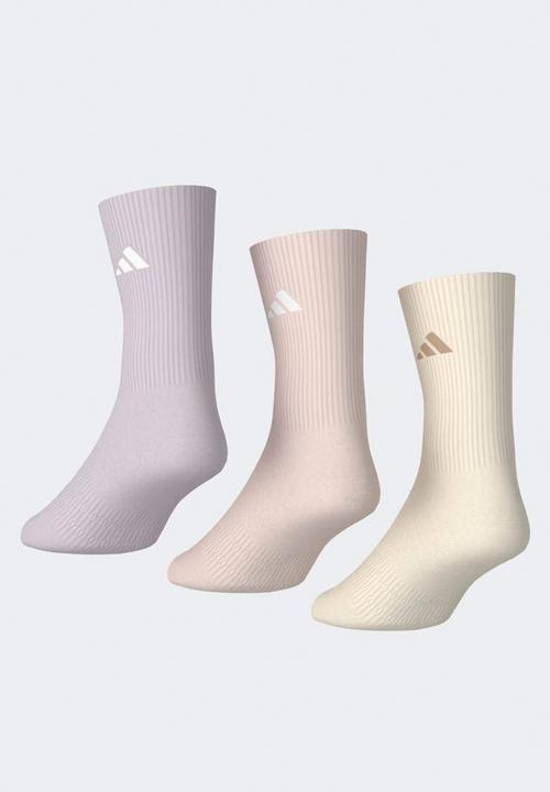 adidas Originals - Cushioned  Essential Crew 3Pk - wonder white/wonder quartz/ice purple