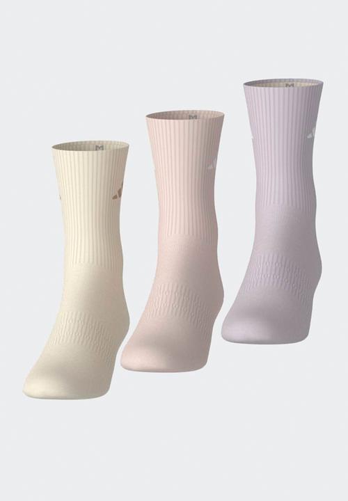 adidas Originals - Cushioned  Essential Crew 3Pk - wonder white/wonder quartz/ice purple