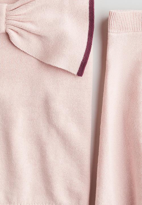 H&M - 2-Piece jumper and skirt set - light pink