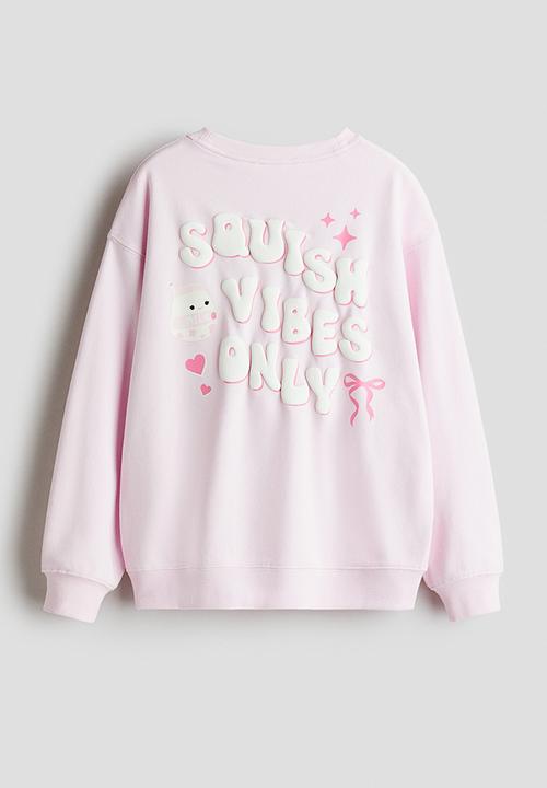 H&M - Printed sweatshirt - light pink squishmallows 
