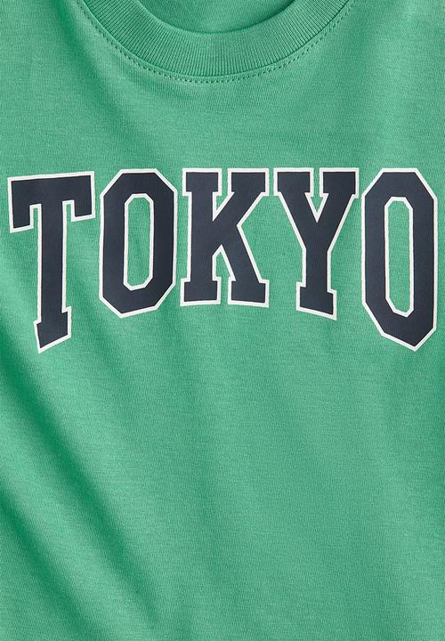 H&M - Printed cotton t-shirt - green,multi