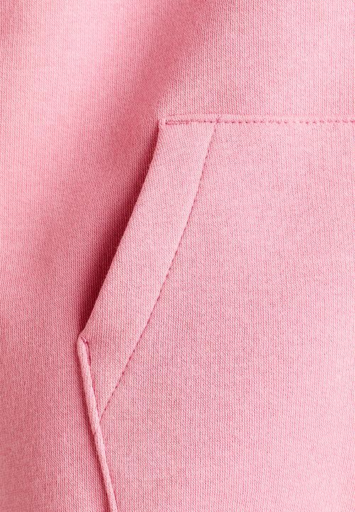 H&M - Oversized zip-through hoodie - bubblegum pink 