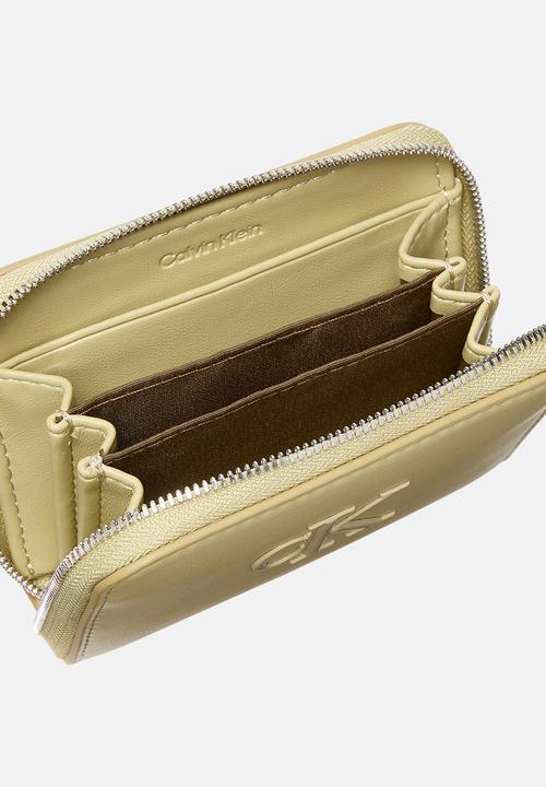 Calvin Klein - Bold Ck Medium Zip Wallet- Mint Tea