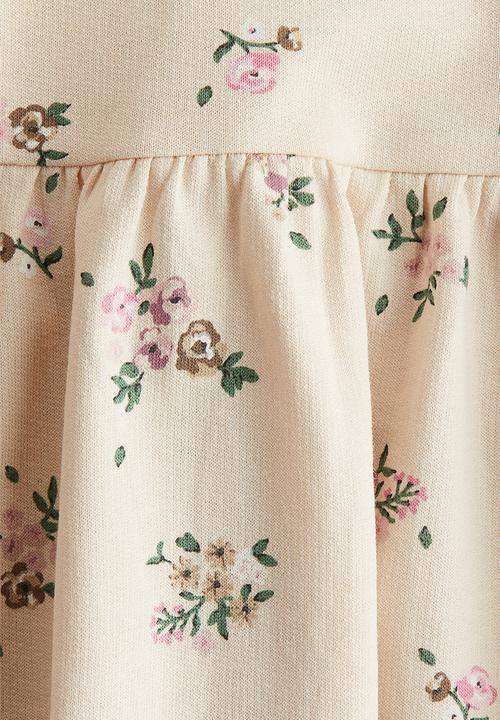 H&M - Printed cotton dress - beige,multi