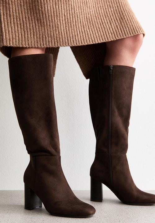 New Look - S Atmosphere knee high boot - brown