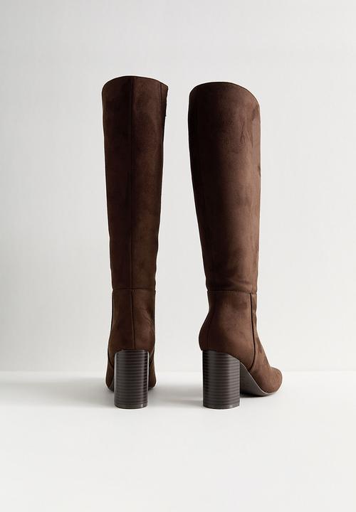 New Look - S Atmosphere knee high boot - brown
