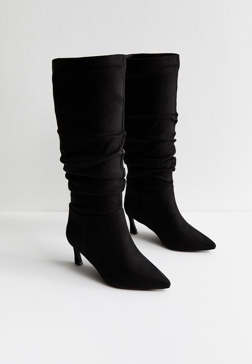 New Look - WF Esme ruched boot - black