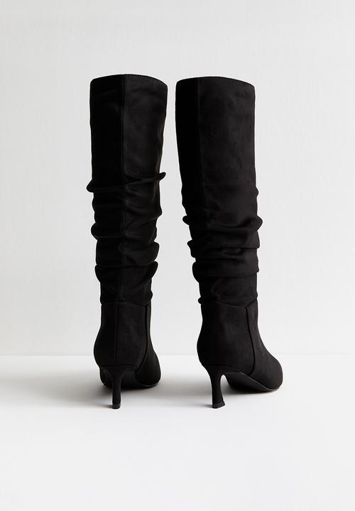 New Look - WF Esme ruched boot - black