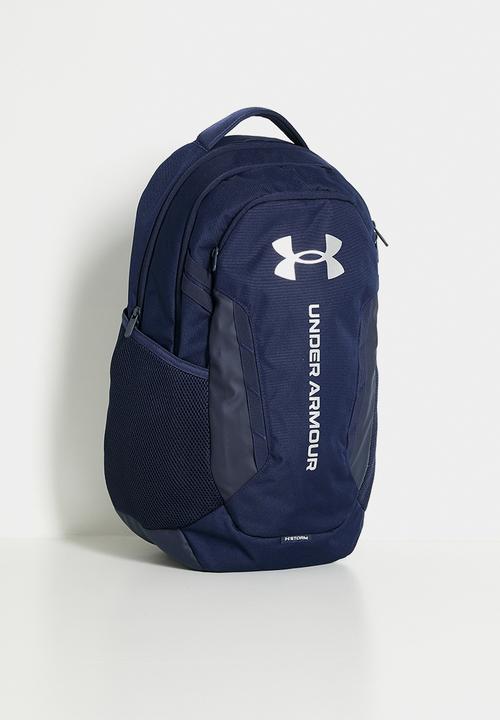 Under Armour - UA Hustle 6.0 Backpack - Midnight Navy / Midnight Navy / Metallic Silver