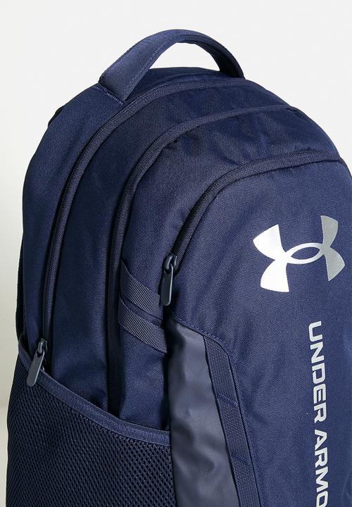 Under Armour - UA Hustle 6.0 Backpack - Midnight Navy / Midnight Navy / Metallic Silver