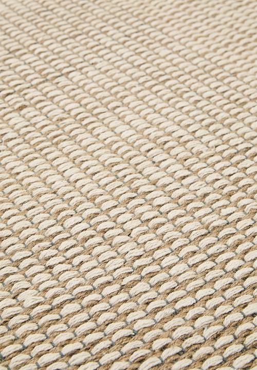 Sixth Floor - Handwoven Cotton Jute Runner - Ivory