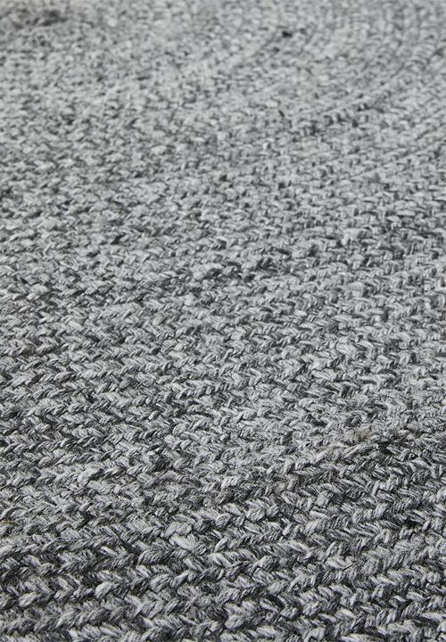 Sixth Floor - Outdoor/Indoor Braided Round Rug - Grey