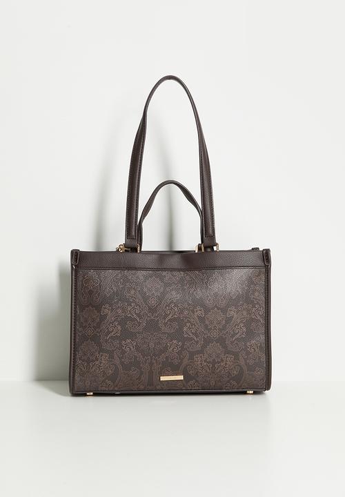 Anne Klein - Exclusive Double Handle Bonded Tote Bag - Espresso