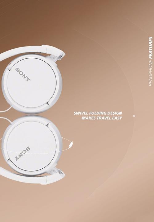 Sony - Sony MDR-ZX110 Headphones Earphone Foldable - White