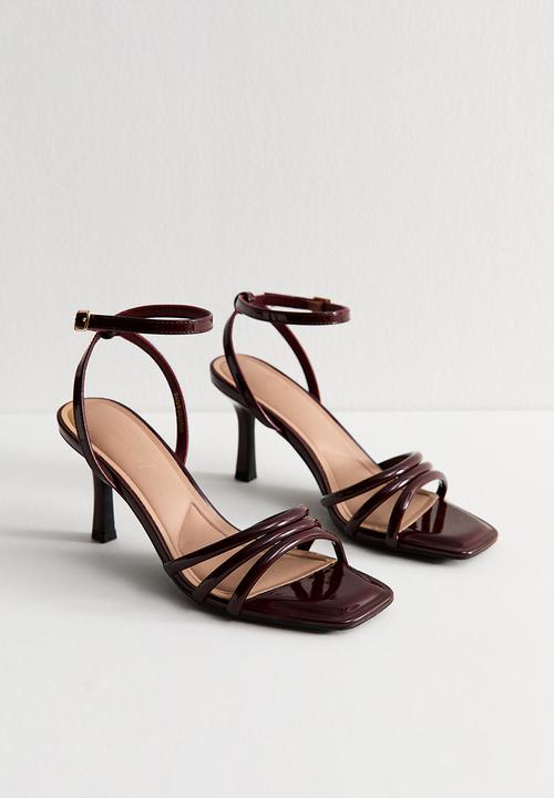New Look - C Snatched stiletto heel - burgundy