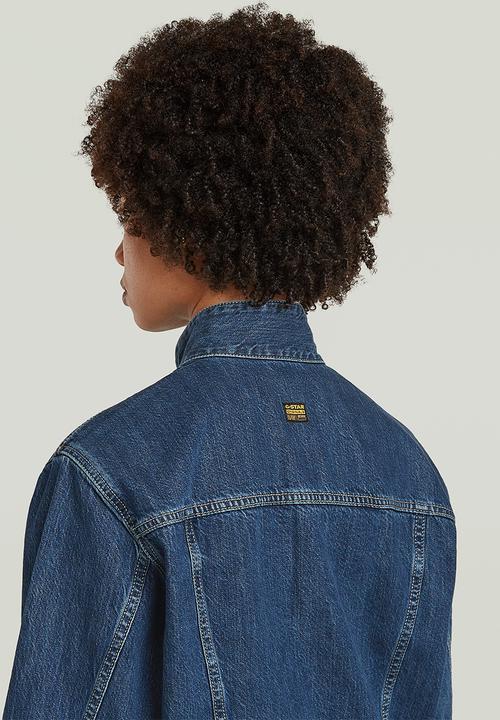 G-STAR - Jacket dress l\s wmn - Antique faded sentry blue