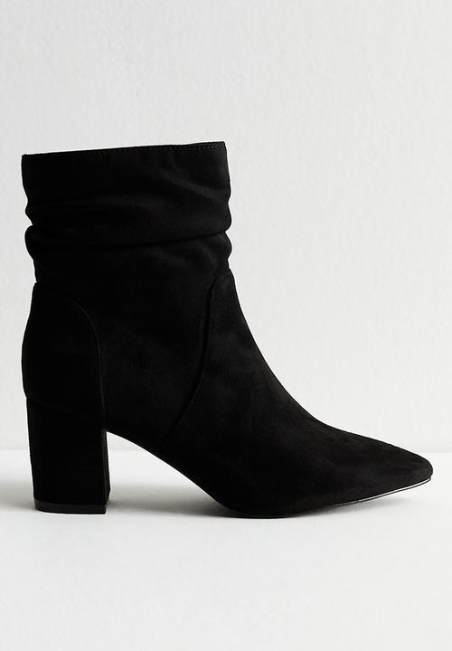 New Look - Duck ruched boot - black