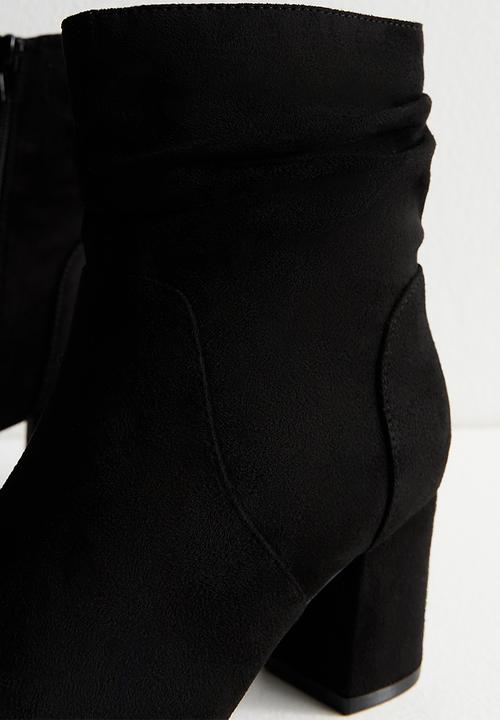 New Look - Duck ruched boot - black