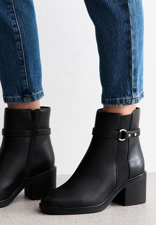 New Look - WF Aligator ankle boot - black