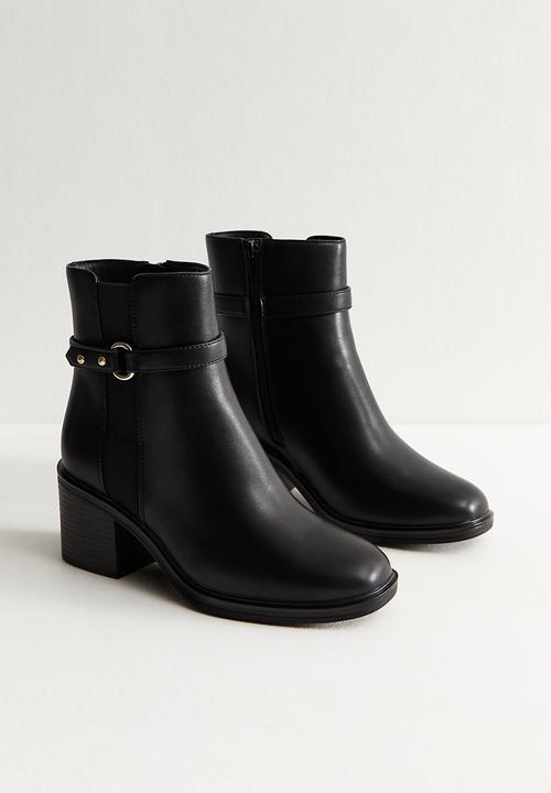 New Look - WF Aligator ankle boot - black