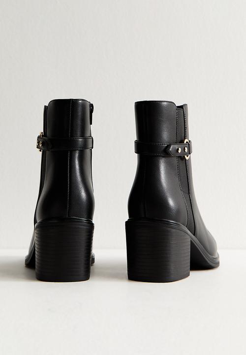 New Look - WF Aligator ankle boot - black