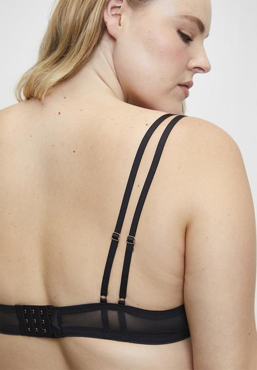 DORINA - Lyra-satin light padded plunge - black