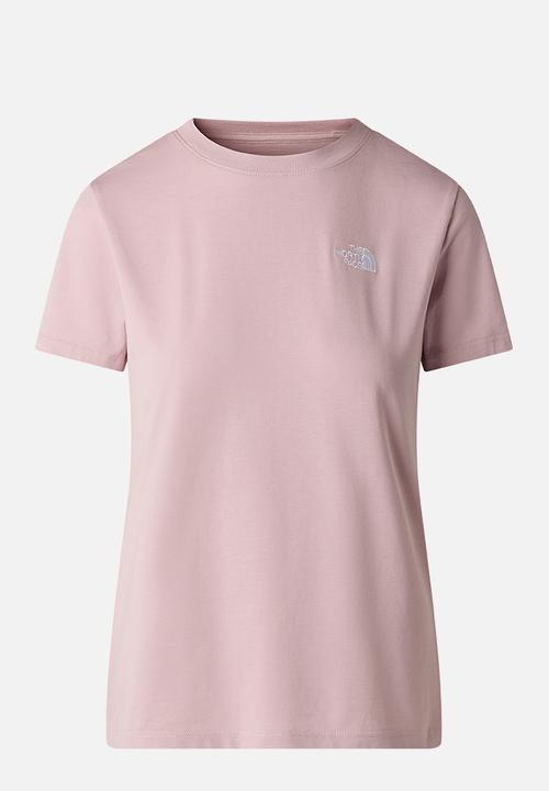 The North Face - W Evolution Simple Dome Slim Short Sleeve Tee - Metal Pink