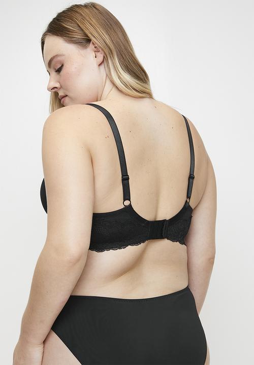 DORINA - Plus adele light padded demi - black