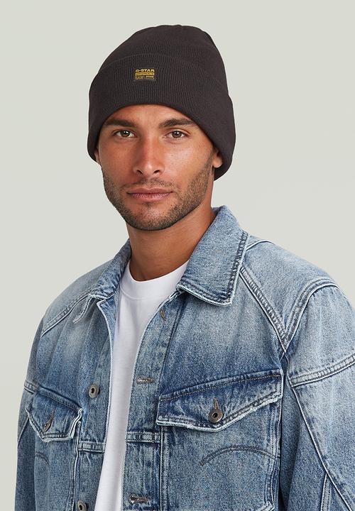 G-STAR - Effo Long Beanie - Dk Black