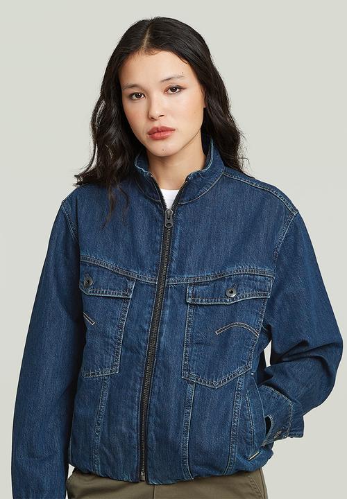 G-STAR - Rib Trucker Jacket wmn - Antique faded sentry blue