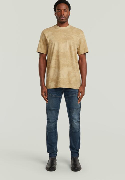 G-STAR - Aop R T - Cream Archival Texture