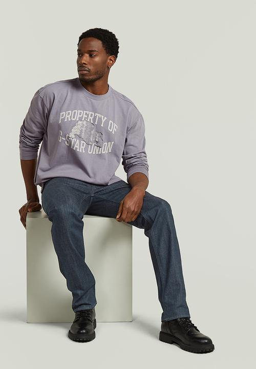 G-STAR - Sunfaded Gr Relaxed R T L\S - Quicksilver
