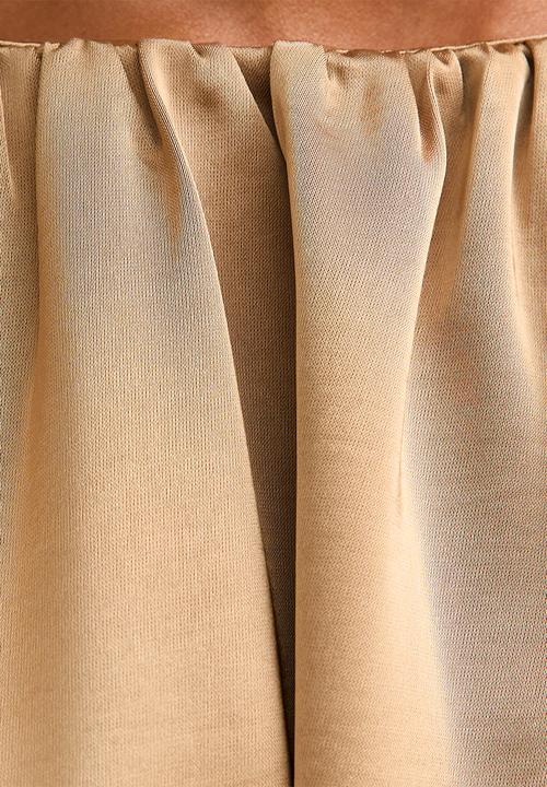 New Look - Ec shaun satin crew blouse - 93 gold
