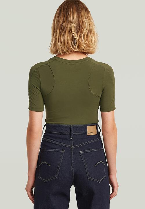 G-STAR - 2nd skin bodysuit r t wmn - Shadow olive