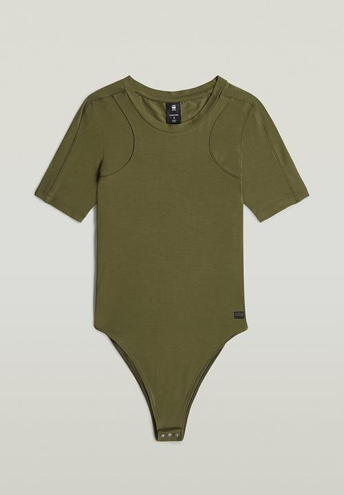 G-STAR - 2nd skin bodysuit r t wmn - Shadow olive