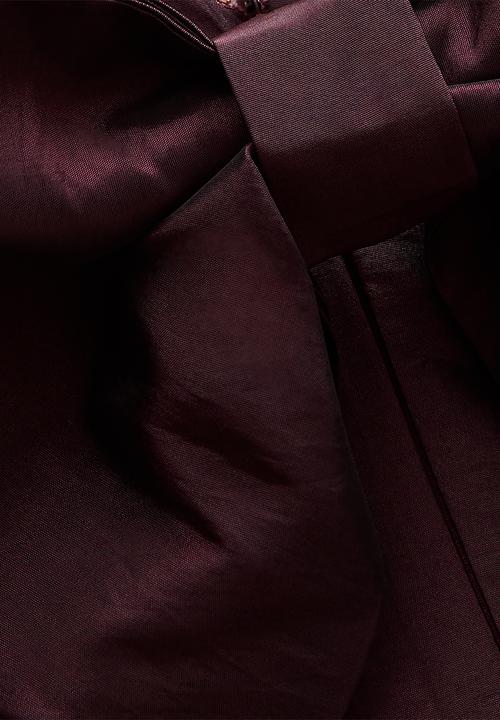 New Look - Taffeta bow back mini dress - burgandy