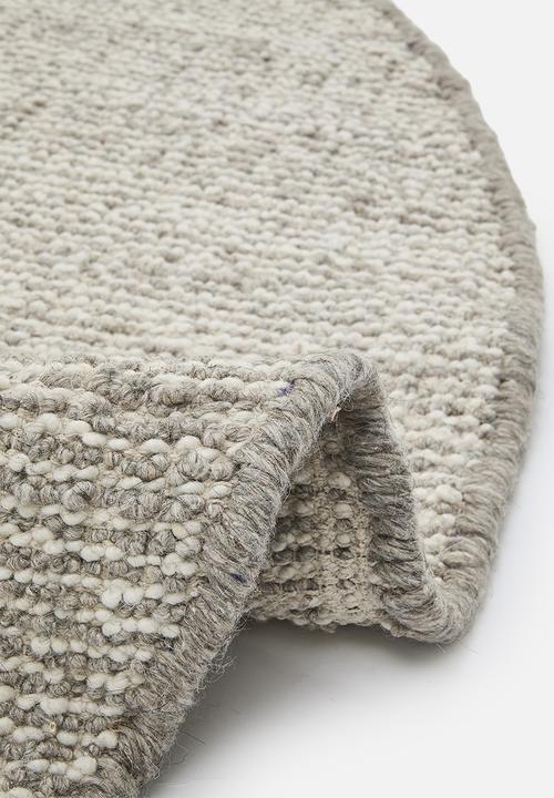 Sixth Floor - Loom Handwoven Nz Wool Blend Round Rug - Natural